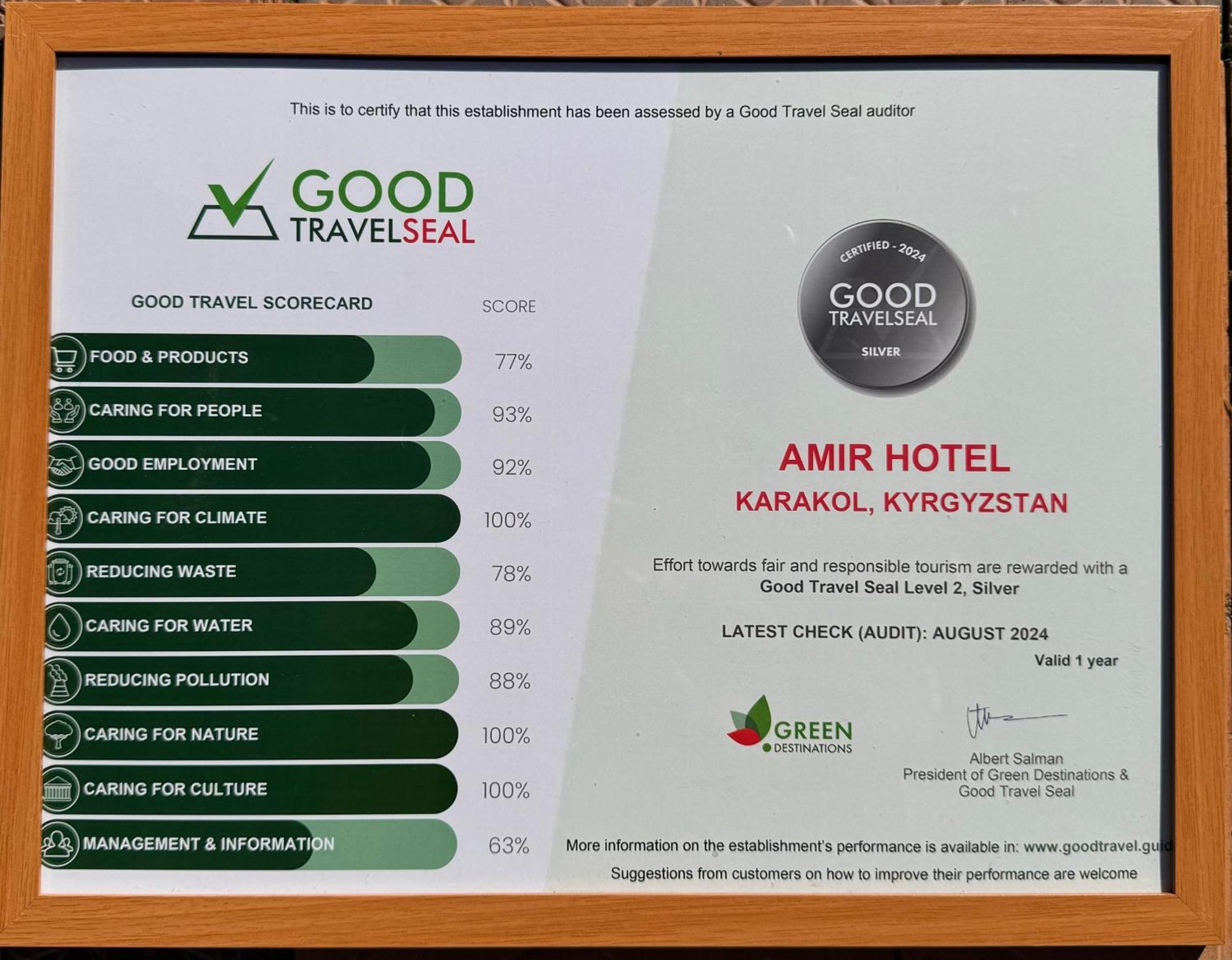 Amir Hotel Karakol Exterior foto